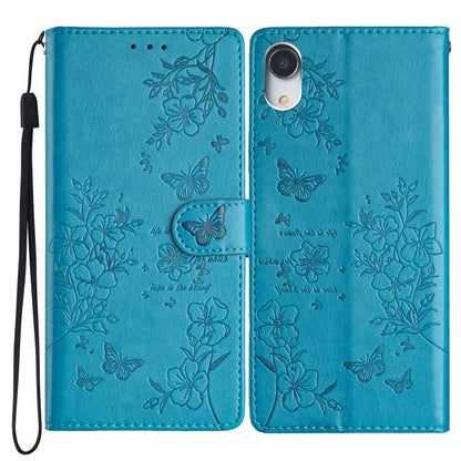 Butterflies and Flowers Leather Phone Case, For iPhone XS / X, For iPhone XR, For iPhone XS Max, For iPhone 8 Plus / 7 Plus