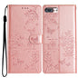 Butterflies and Flowers Leather Phone Case, For iPhone XS Max, For iPhone 8 Plus / 7 Plus