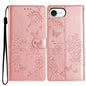 Butterflies and Flowers Leather Phone Case, For iPhone 18 Pro, For iPhone 18 Pro Max, For iPhone 17e / 16e, For iPhone 16 Pro Max