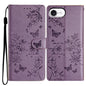 Butterflies and Flowers Leather Phone Case, For iPhone 18 Pro, For iPhone 18 Pro Max, For iPhone 17e / 16e, For iPhone 16 Pro Max