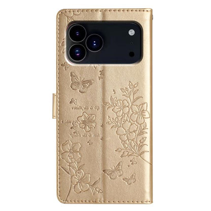 Butterflies and Flowers Leather Phone Case, For iPhone 18 Pro, For iPhone 18 Pro Max, For iPhone 17e / 16e, For iPhone 16 Pro Max