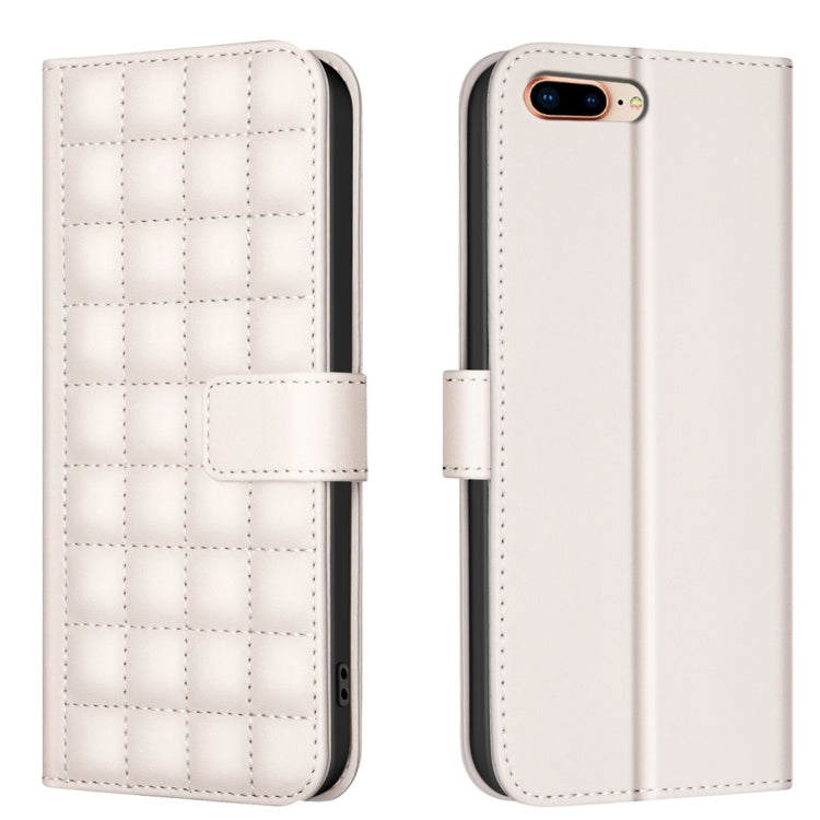 Square Texture Leather Phone Case, For iPhone 14 Pro Max, For iPhone SE 2022 / SE 2020 / 8 / 7, For iPhone 13 Pro Max, For iPhone 13 Pro
