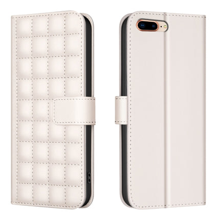 Square Texture Leather Phone Case, For iPhone 14 Pro Max, For iPhone SE 2022 / SE 2020 / 8 / 7, For iPhone 13 Pro Max, For iPhone 13 Pro