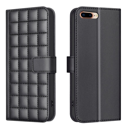 Square Texture Leather Phone Case, For iPhone 14 Pro Max, For iPhone SE 2022 / SE 2020 / 8 / 7, For iPhone 13 Pro Max, For iPhone 13 Pro