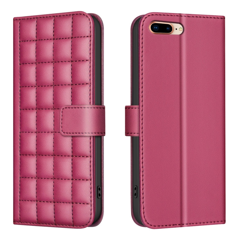 Square Texture Leather Phone Case, For iPhone 11 Pro, For iPhone XR, For iPhone XS Max, For iPhone 8 Plus / 7 Plus