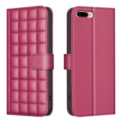 Square Texture Leather Phone Case, For iPhone 11 Pro, For iPhone XR, For iPhone XS Max, For iPhone 8 Plus / 7 Plus