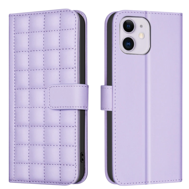 Square Texture Leather Phone Case, For iPhone 12 / 12 Pro, For iPhone 12 Pro Max, For iPhone 11 Pro Max, For iPhone 11