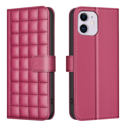 Square Texture Leather Phone Case, For iPhone 12 / 12 Pro, For iPhone 12 Pro Max, For iPhone 11 Pro Max, For iPhone 11