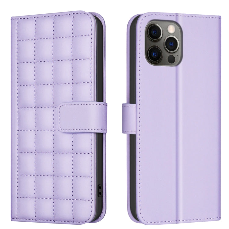Square Texture Leather Phone Case, For iPhone 12 / 12 Pro, For iPhone 12 Pro Max, For iPhone 11 Pro Max, For iPhone 11