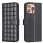 Square Texture Leather Phone Case, For iPhone 16 Plus, For iPhone 16, For iPhone 15 Pro Max, For iPhone 15 Pro