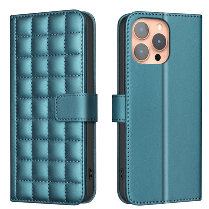 Square Texture Leather Phone Case, For iPhone 16 Plus, For iPhone 16, For iPhone 15 Pro Max, For iPhone 15 Pro