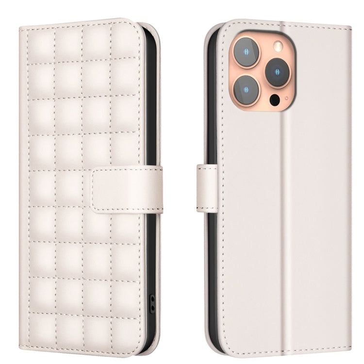 Square Texture Leather Phone Case, For iPhone 17e / 16e, For iPhone 17 Pro Max, For iPhone 16 Pro Max, For iPhone 16 Pro