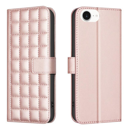 Square Texture Leather Phone Case, For iPhone 17e / 16e, For iPhone 17 Pro Max, For iPhone 16 Pro Max, For iPhone 16 Pro