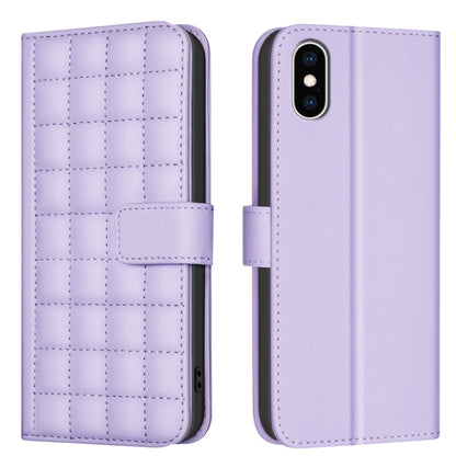Square Texture Leather Phone Case, For iPhone 11 Pro, For iPhone XR, For iPhone XS Max, For iPhone 8 Plus / 7 Plus
