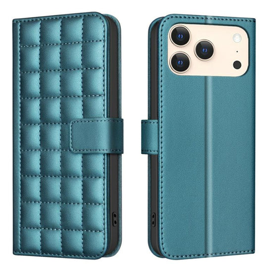 Square Texture Leather Phone Case, For iPhone 18 Pro Max/17 Pro Max, For iPhone 17e / 16e, For iPhone 16 Pro Max, For iPhone 16 Pro
