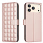 Square Texture Leather Phone Case, For iPhone 17e / 16e, For iPhone 17 Pro Max, For iPhone 16 Pro Max, For iPhone 16 Pro