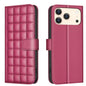 Square Texture Leather Phone Case, For iPhone 17e / 16e, For iPhone 17 Pro Max, For iPhone 16 Pro Max, For iPhone 16 Pro