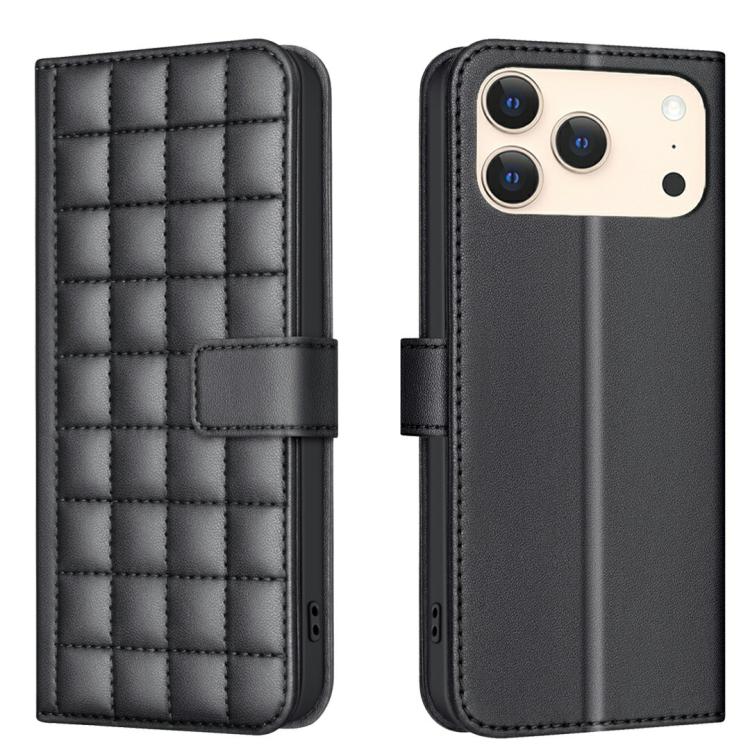 Square Texture Leather Phone Case, For iPhone 17e / 16e, For iPhone 17 Pro Max, For iPhone 16 Pro Max, For iPhone 16 Pro