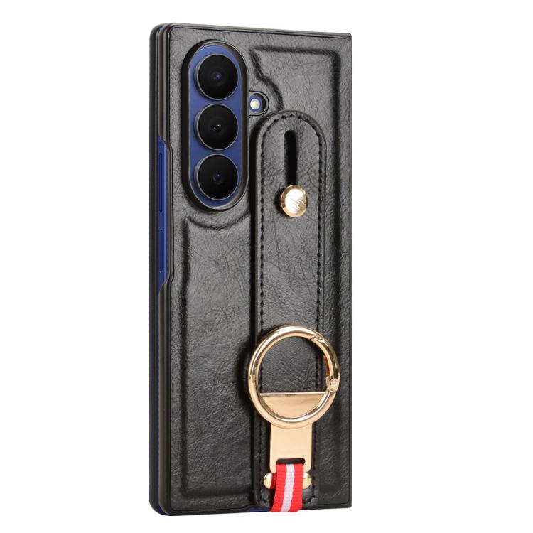 Wristband Leather Back Phone Case, For Samsung Galaxy Z Fold7 5G, For Samsung Galaxy Z Flip7 5G, For Samsung Galaxy Z Fold6