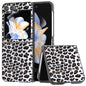 Black Frame Leopard Full Coverage Phone Case, For Samsung Galaxy Z Flip6 / Flip7 FE, For Samsung Galaxy Z Fold6