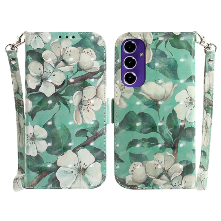 3D Colored Flip Leather Phone Case, For Samsung Galaxy S25 Ultra 5G, For Samsung Galaxy S24 FE 5G