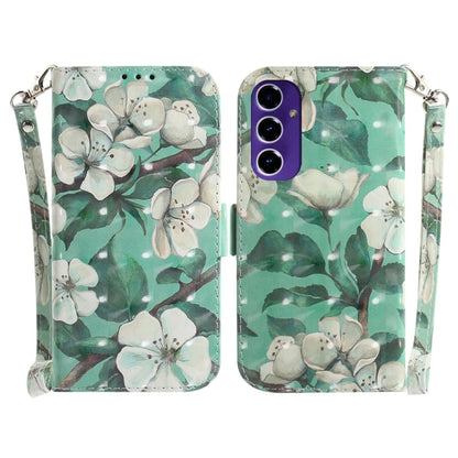 3D Colored Flip Leather Phone Case, For Samsung Galaxy S25 Ultra 5G, For Samsung Galaxy S24 FE 5G
