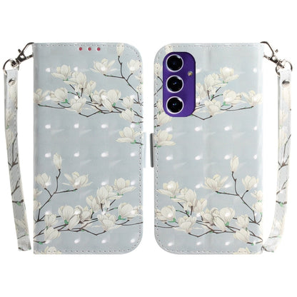 3D Colored Flip Leather Phone Case, For Samsung Galaxy S25 Ultra 5G, For Samsung Galaxy S24 FE 5G