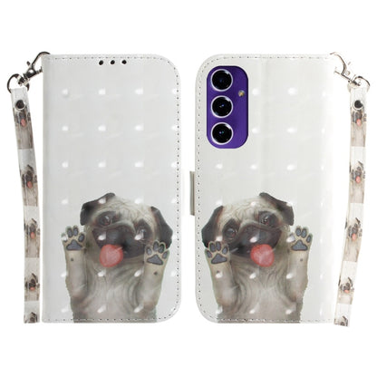 3D Colored Flip Leather Phone Case, For Samsung Galaxy S25 Ultra 5G, For Samsung Galaxy S24 FE 5G