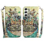 3D Colored Flip Leather Phone Case, For Samsung Galaxy S25+ 5G, For Samsung Galaxy S25 Ultra 5G