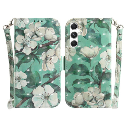 3D Colored Flip Leather Phone Case, For Samsung Galaxy S25+ 5G, For Samsung Galaxy S25 Ultra 5G