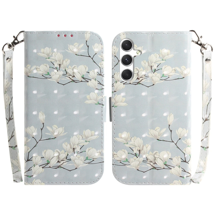 3D Colored Flip Leather Phone Case, For Samsung Galaxy S25+ 5G, For Samsung Galaxy S25 Ultra 5G