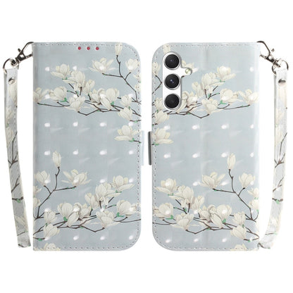 3D Colored Flip Leather Phone Case, For Samsung Galaxy S25+ 5G, For Samsung Galaxy S25 Ultra 5G