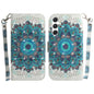 3D Colored Flip Leather Phone Case, For Samsung Galaxy S25+ 5G, For Samsung Galaxy S25 Ultra 5G