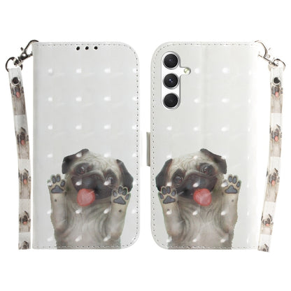 3D Colored Flip Leather Phone Case, For Samsung Galaxy S25+ 5G, For Samsung Galaxy S25 Ultra 5G