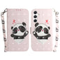 3D Colored Flip Leather Phone Case, For Samsung Galaxy S25+ 5G, For Samsung Galaxy S25 Ultra 5G