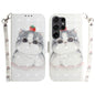 3D Colored Flip Leather Phone Case, For Samsung Galaxy S25+ 5G, For Samsung Galaxy S25 Ultra 5G