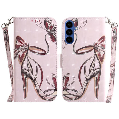 3D Colored Flip Leather Phone Case, For Samsung Galaxy S26 Ultra 5G, For Samsung Galaxy S26 5G