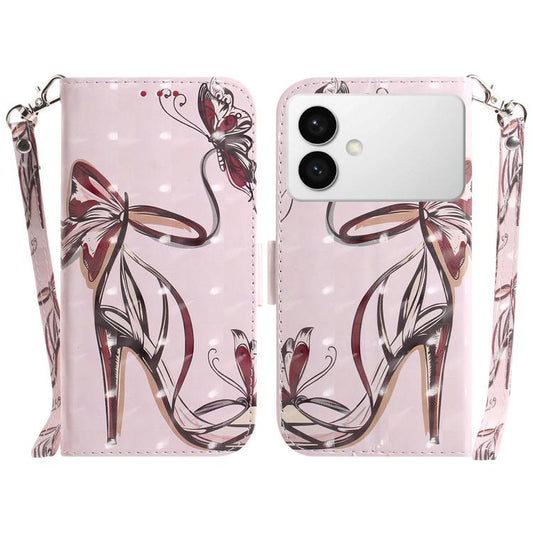 3D Colored Flip Leather Phone Case, For Samsung Galaxy S26 Edge 5G, For Samsung Galaxy S26 Ultra 5G