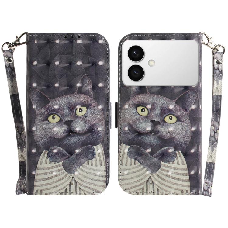 3D Colored Flip Leather Phone Case, For Samsung Galaxy S26 Edge 5G, For Samsung Galaxy S26 Ultra 5G