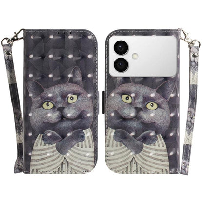 3D Colored Flip Leather Phone Case, For Samsung Galaxy S26 Edge 5G, For Samsung Galaxy S26 Ultra 5G
