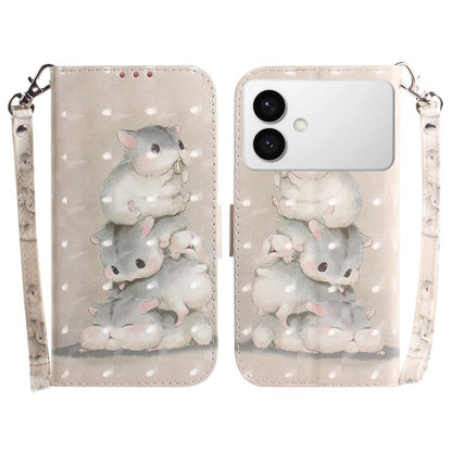 3D Colored Flip Leather Phone Case, For Samsung Galaxy S26 Edge 5G, For Samsung Galaxy S26 Ultra 5G