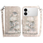 3D Colored Flip Leather Phone Case, For Samsung Galaxy S26 Edge 5G, For Samsung Galaxy S26 Ultra 5G