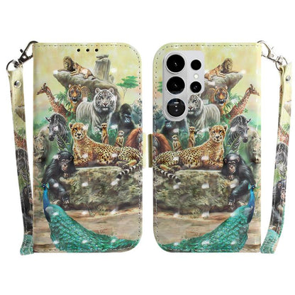 3D Colored Flip Leather Phone Case, For Samsung Galaxy S26 Ultra 5G, For Samsung Galaxy S26 5G