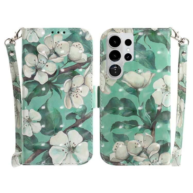 3D Colored Flip Leather Phone Case, For Samsung Galaxy S26 Ultra 5G, For Samsung Galaxy S26 5G