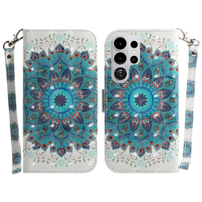 3D Colored Flip Leather Phone Case, For Samsung Galaxy S26 Ultra 5G, For Samsung Galaxy S26 5G