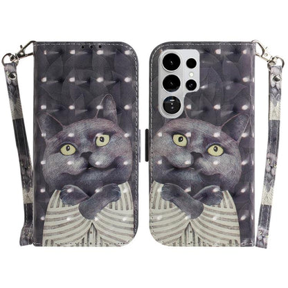 3D Colored Flip Leather Phone Case, For Samsung Galaxy S26 Ultra 5G, For Samsung Galaxy S26 5G