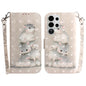 3D Colored Flip Leather Phone Case, For Samsung Galaxy S26 Ultra 5G, For Samsung Galaxy S26 5G
