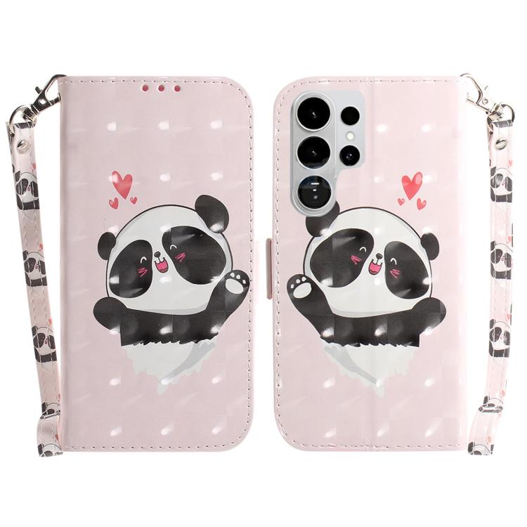 3D Colored Flip Leather Phone Case, For Samsung Galaxy S26 Ultra 5G, For Samsung Galaxy S26 5G
