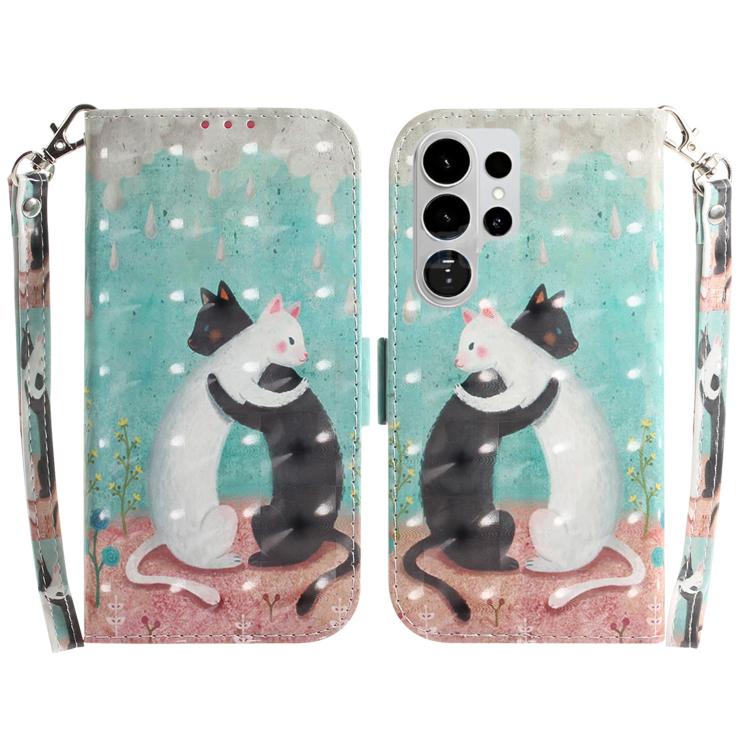 3D Colored Flip Leather Phone Case, For Samsung Galaxy S26 Ultra 5G, For Samsung Galaxy S26 5G