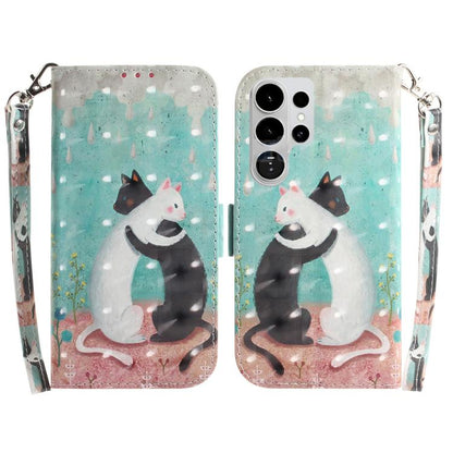 3D Colored Flip Leather Phone Case, For Samsung Galaxy S26 Ultra 5G, For Samsung Galaxy S26 5G